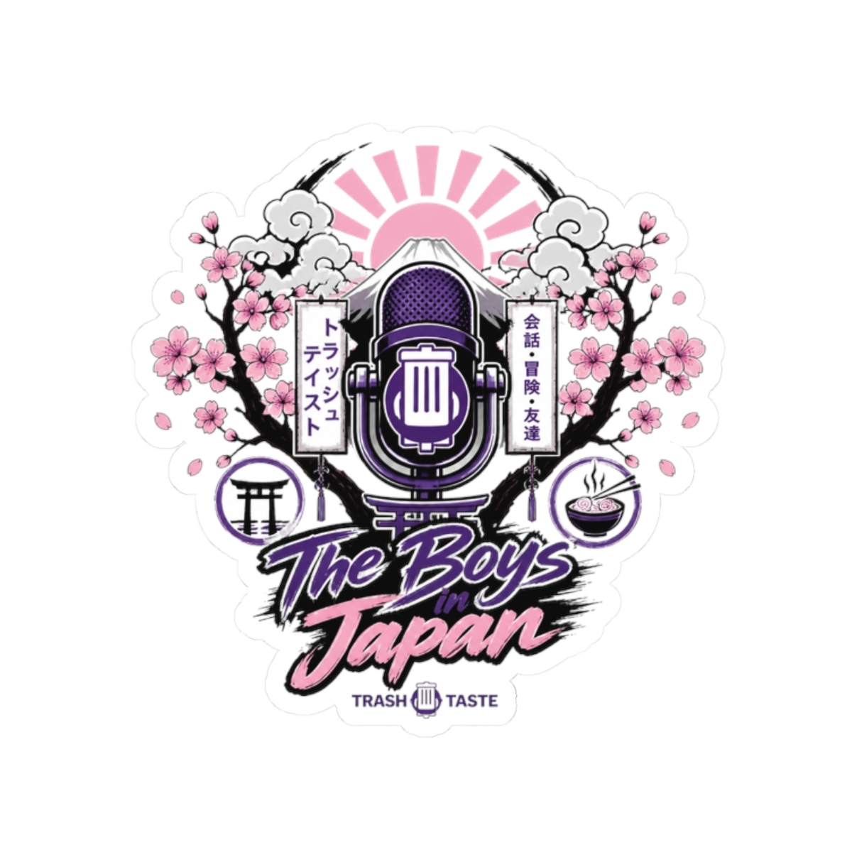Trash Taste "The Boys in Japan" Sticker - Official Stickers merchandise